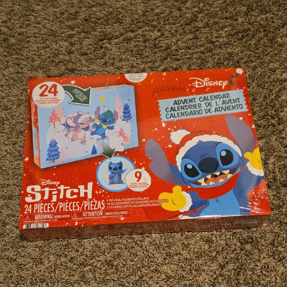 Disney Lilo & Stitch Advent Calendar 24 Surprises Figures Inside Sealed
